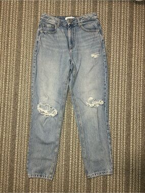Dynamite Light Blue Distressed Boyfriend Jeans